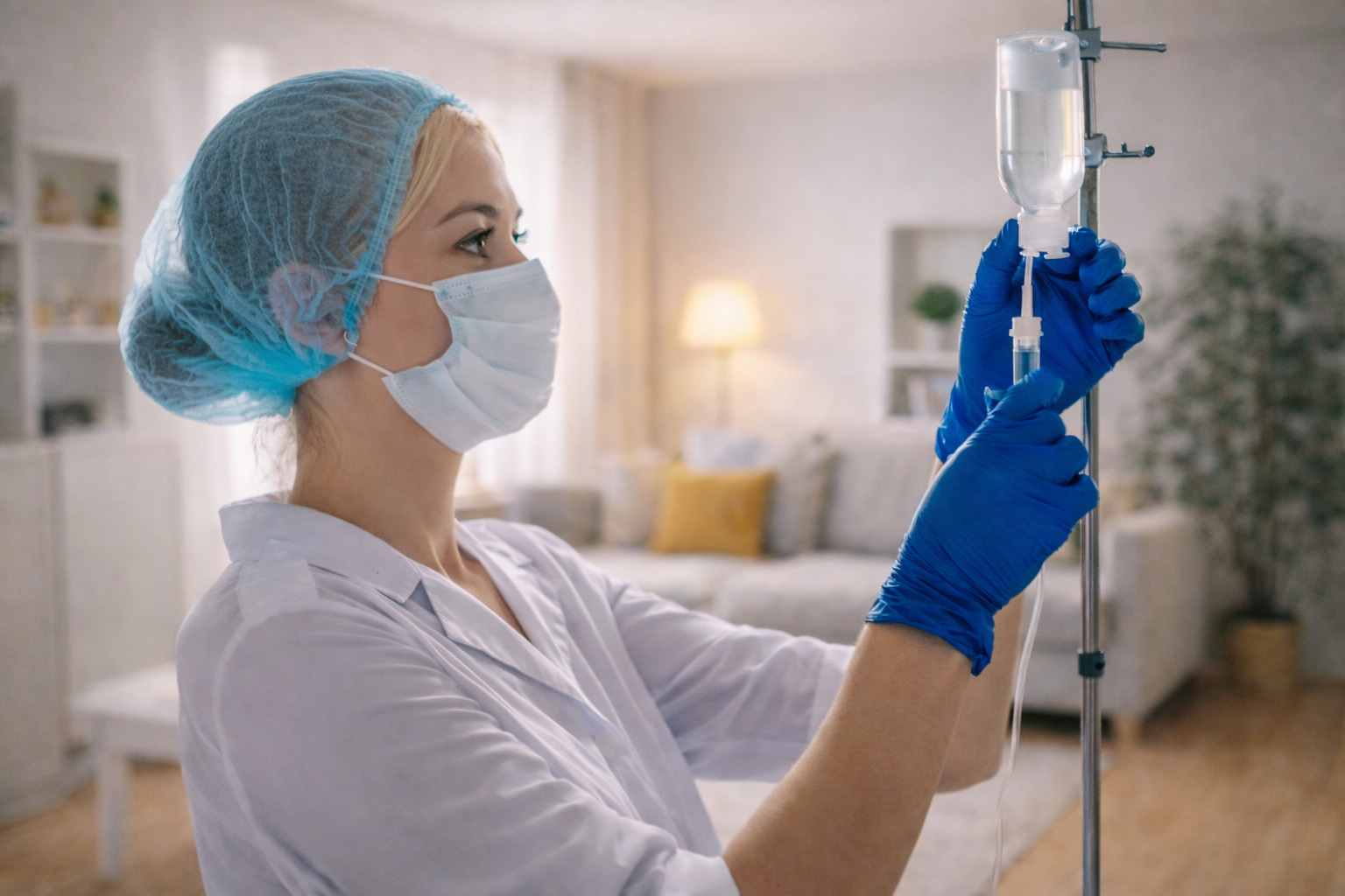 Медсестра с капельницей на дому - Евромедклиник 24